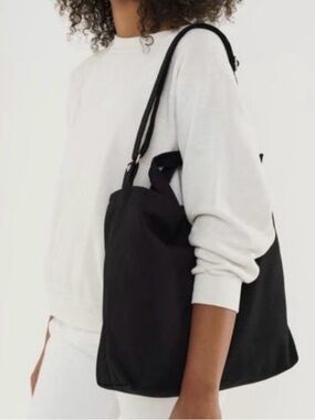 BAGGU Black Horizontal Duck Bag